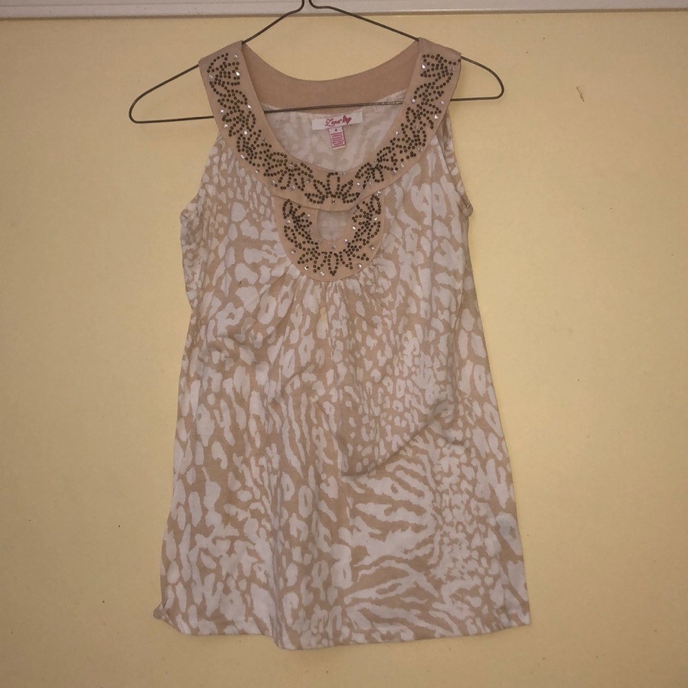 Tan cheetah print tank